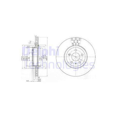 Jeu de 2 disques de frein...