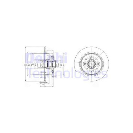 Jeu de 2 disques de frein...