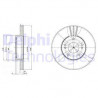Jeu de 2 disques de frein DELPHI
