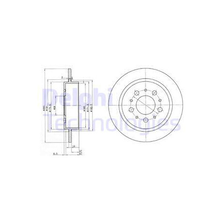 Jeu de 2 disques de frein...