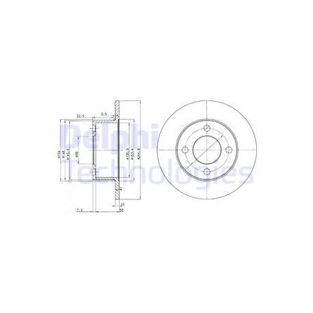 Jeu de 2 disques de frein...