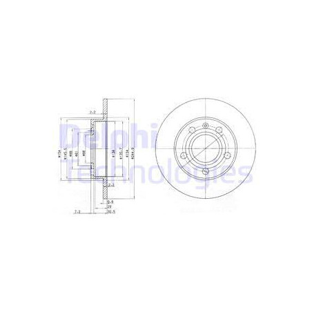 Jeu de 2 disques de frein...