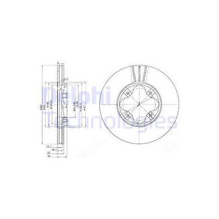 Jeu de 2 disques de frein...