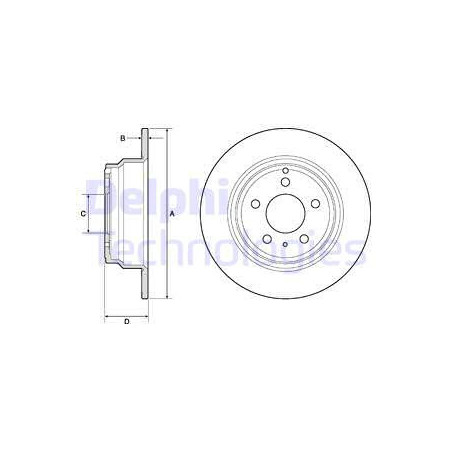 Jeu de 2 disques de frein...