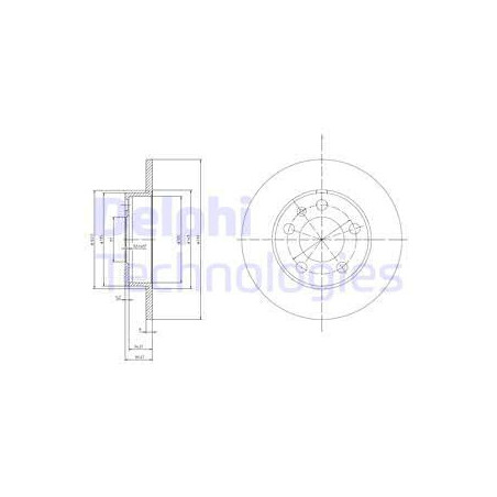 Jeu de 2 disques de frein...