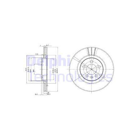 Jeu de 2 disques de frein...