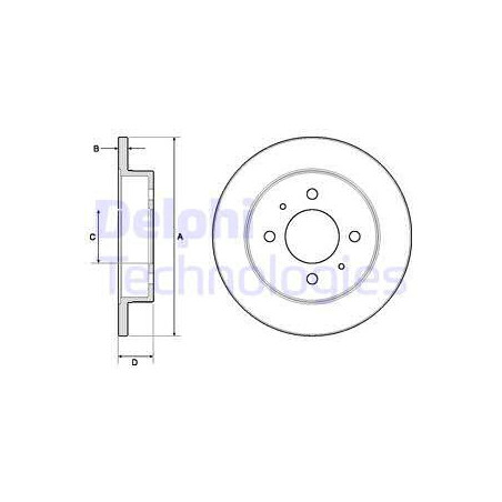 Jeu de 2 disques de frein...