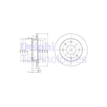 Jeu de 2 disques de frein...