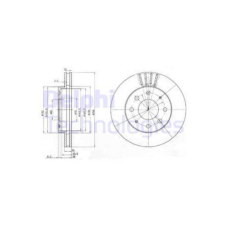 Jeu de 2 disques de frein...