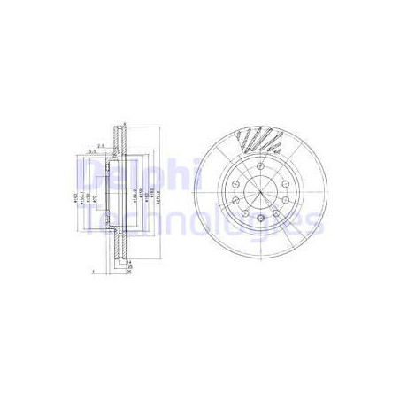 Jeu de 2 disques de frein...