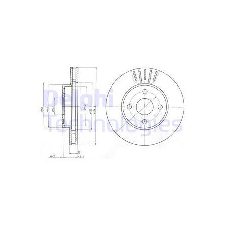 Jeu de 2 disques de frein...