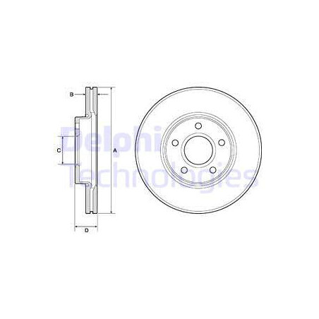Jeu de 2 disques de frein...