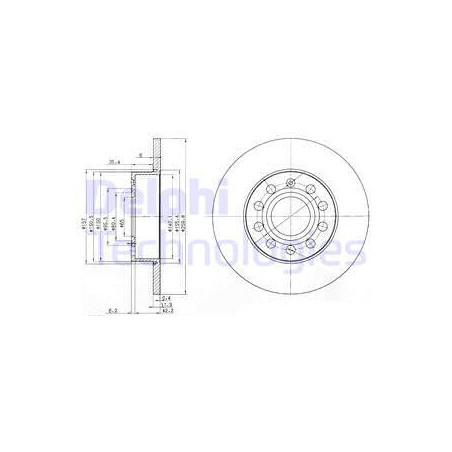 Jeu de 2 disques de frein...