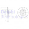 Jeu de 2 disques de frein DELPHI