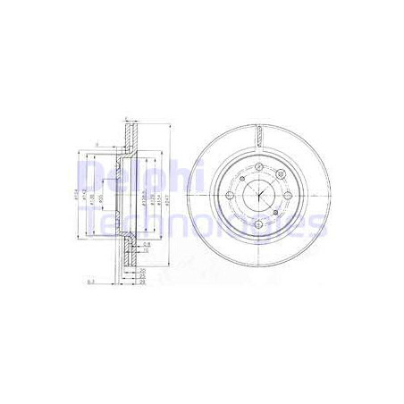 Jeu de 2 disques de frein...