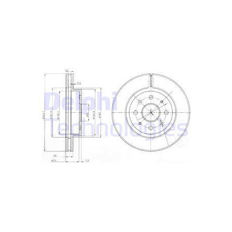 Jeu de 2 disques de frein...