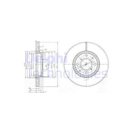 Jeu de 2 disques de frein...