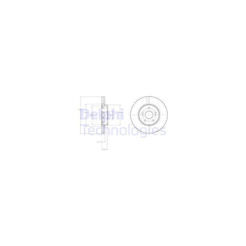 Disque de frein à l'unité DELPHI