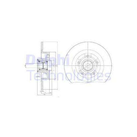 Jeu de 2 disques de frein...