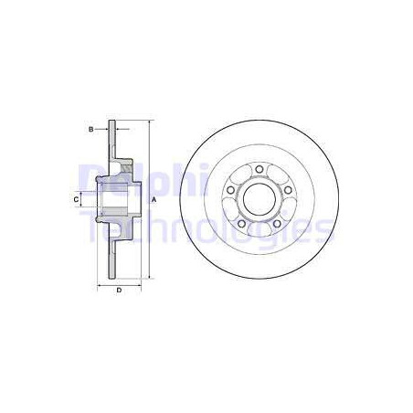 Jeu de 2 disques de frein...