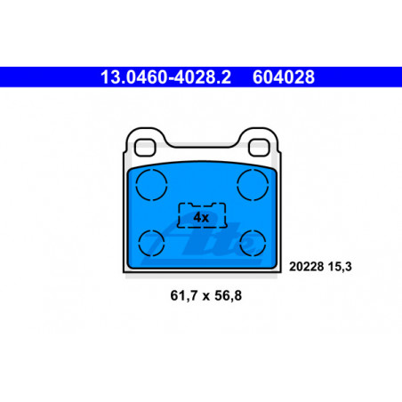 Jeu de quatre plaquettes de...