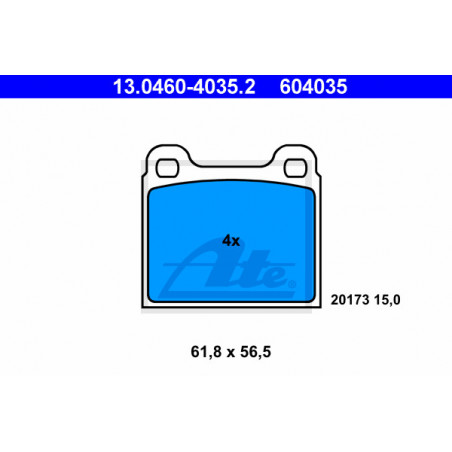 Jeu de quatre plaquettes de...