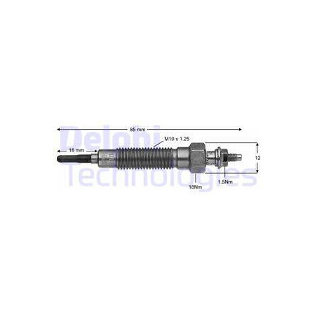 Bougie de préchauffage DELPHI
