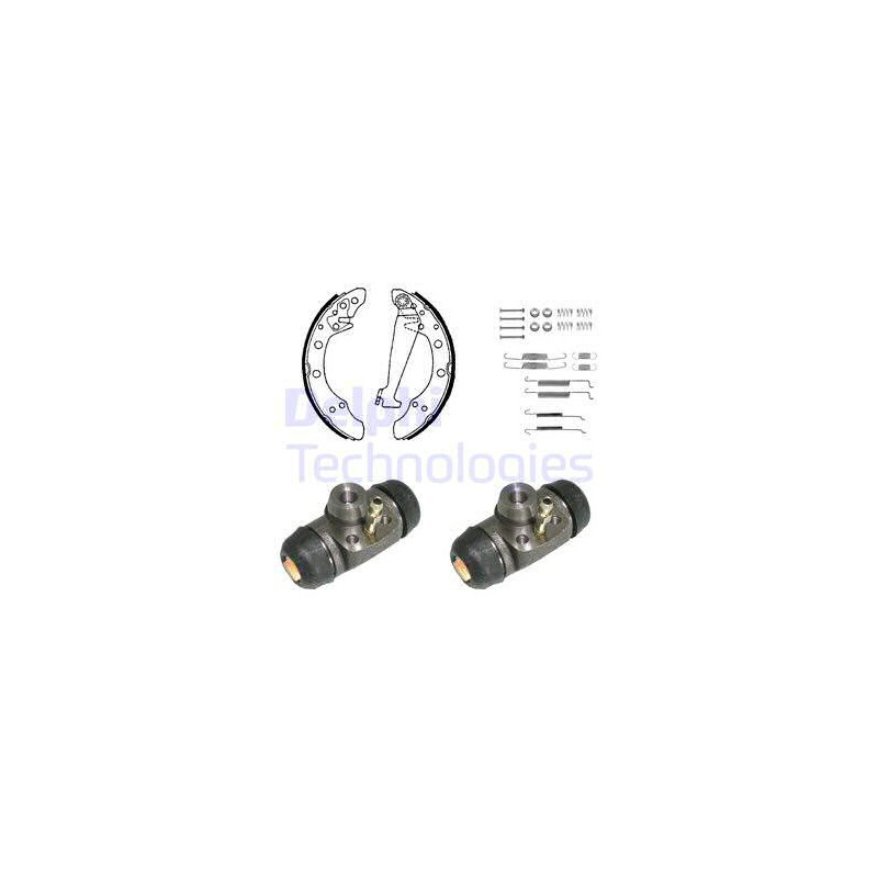 Jeu de mâchoires de frein DELPHI