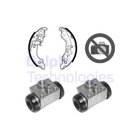 Jeu de mâchoires de frein DELPHI