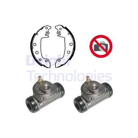 Jeu de mâchoires de frein DELPHI