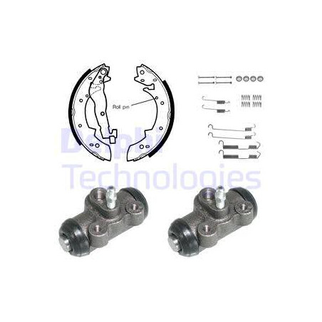 Jeu de mâchoires de frein DELPHI