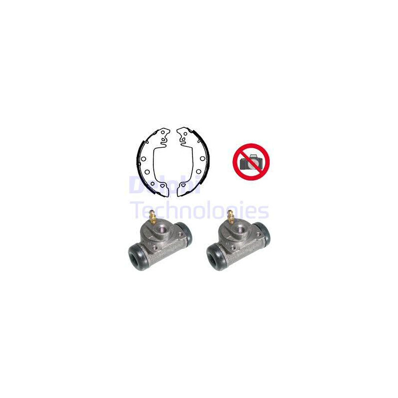 Jeu de mâchoires de frein DELPHI