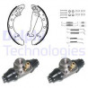 Jeu de mâchoires de frein DELPHI