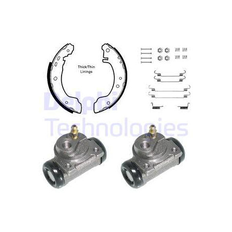 Jeu de mâchoires de frein DELPHI