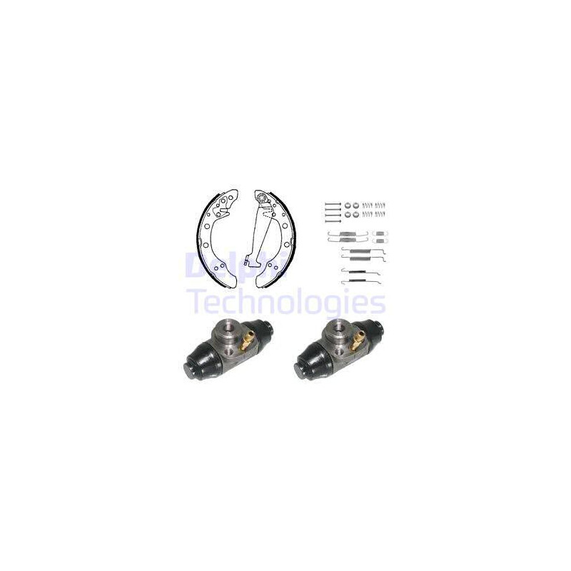 Jeu de mâchoires de frein DELPHI