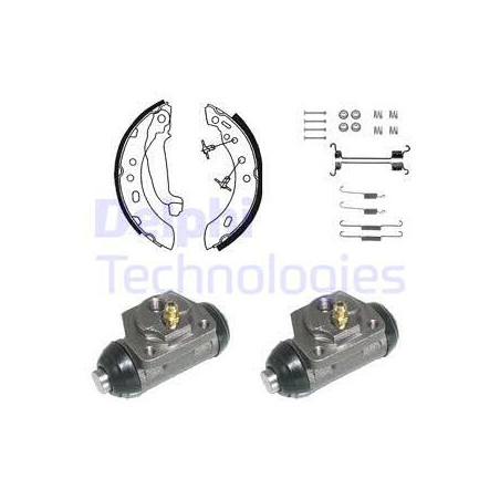 Jeu de mâchoires de frein DELPHI