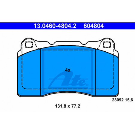 Jeu de quatre plaquettes de...
