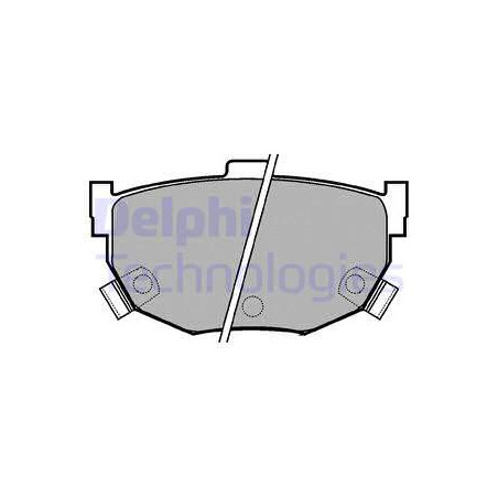 Jeu de quatre plaquettes de frein à disque DELPHI