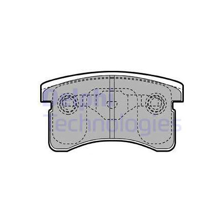 Jeu de quatre plaquettes de frein à disque DELPHI