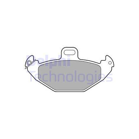 Jeu de quatre plaquettes de frein à disque DELPHI