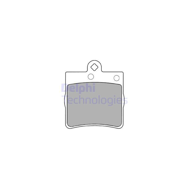 Jeu de quatre plaquettes de frein à disque DELPHI