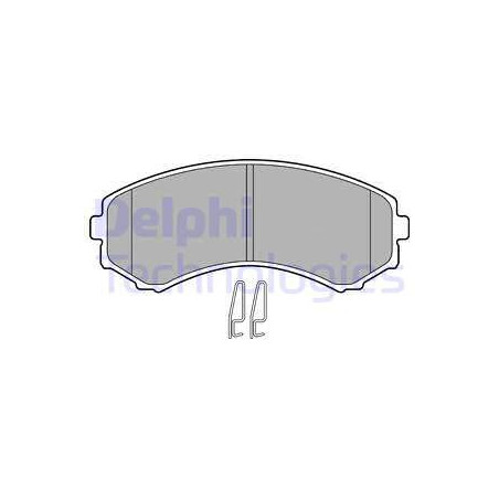 Jeu de quatre plaquettes de frein à disque DELPHI