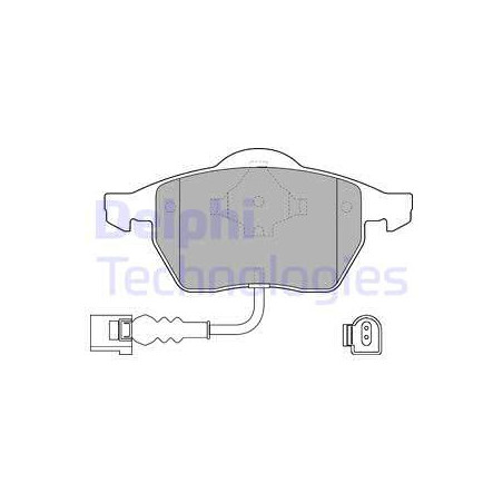 Jeu de quatre plaquettes de frein à disque DELPHI