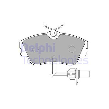 Jeu de quatre plaquettes de frein à disque DELPHI
