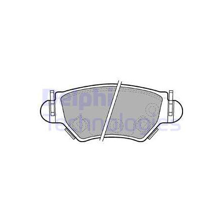 Jeu de quatre plaquettes de frein à disque DELPHI