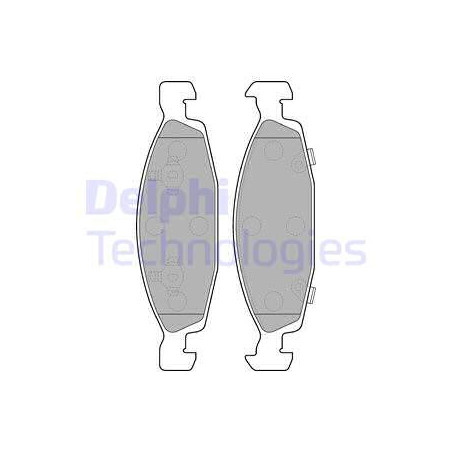 Jeu de quatre plaquettes de frein à disque DELPHI