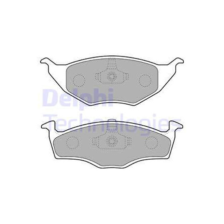 Jeu de quatre plaquettes de frein à disque DELPHI