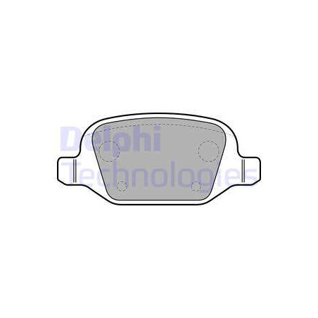 Jeu de quatre plaquettes de frein à disque DELPHI