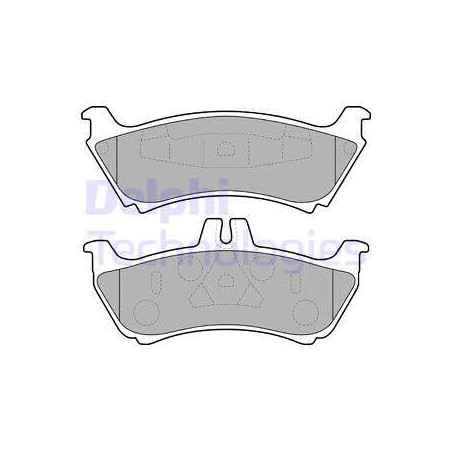 Jeu de quatre plaquettes de frein à disque DELPHI