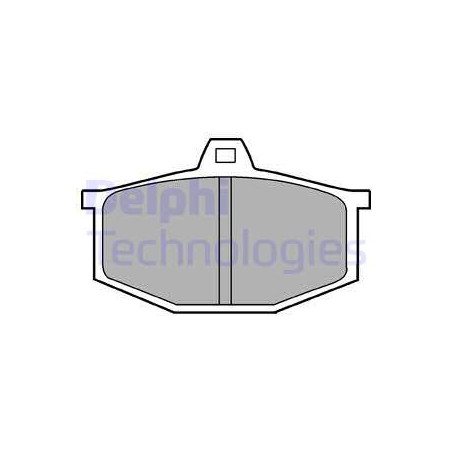 Jeu de quatre plaquettes de frein à disque DELPHI